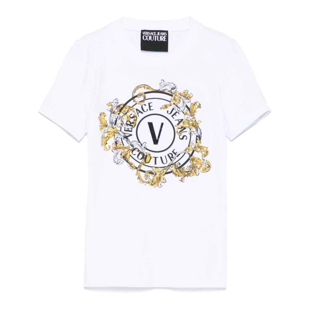 Versace Jeans Couture Women's White T-Shirts, Xs, T-Shirt