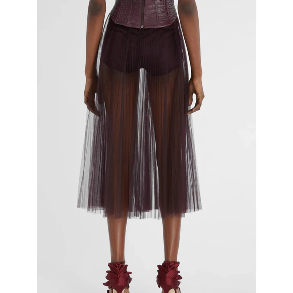 Ermanno Scervino Hoge taille zijden lingerie shorts Red Dames