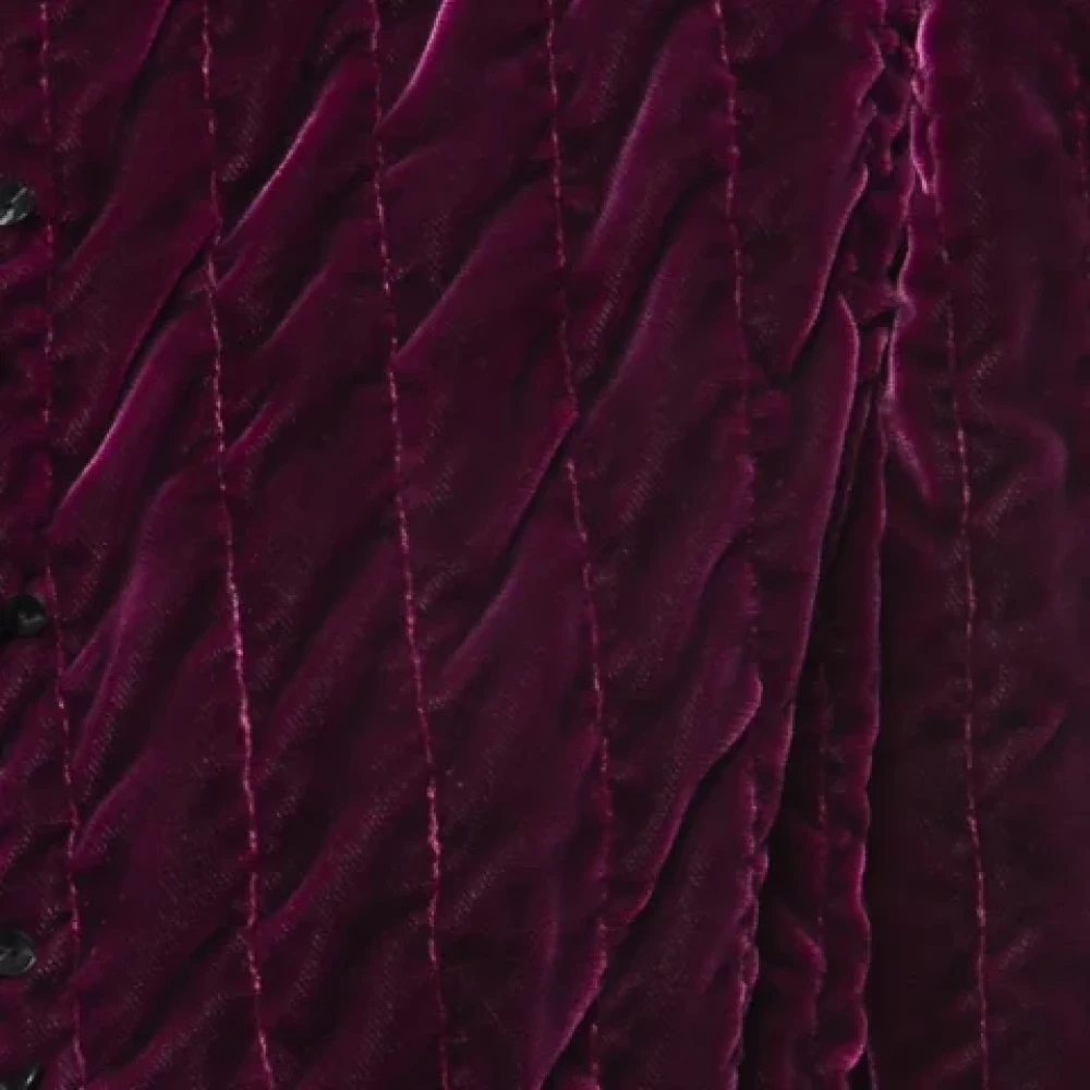 Oscar De La Renta Pre-owned Velvet outerwear Purple Dames