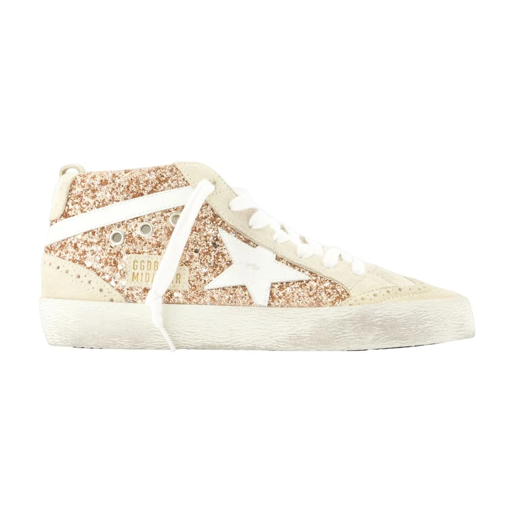 Golden Goose Women's Pink Sneakers, 3 Uk, Mid Star Trainers