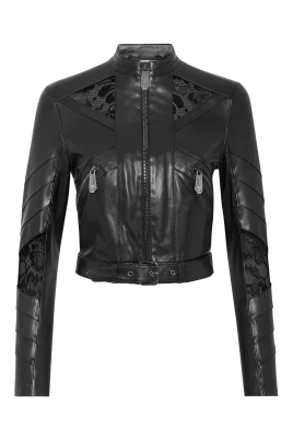 Leather Fitted Biker Lace