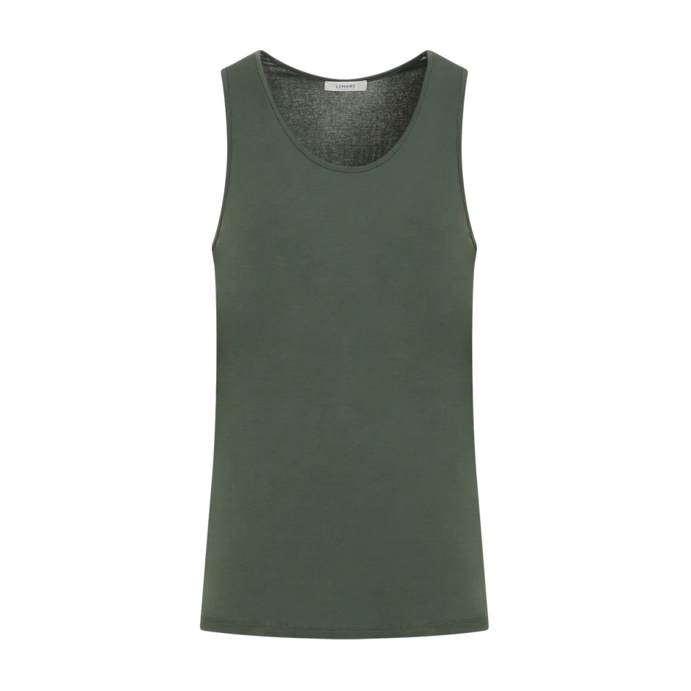 Lemaire Rib Tank Top in Smoky Green Heren
