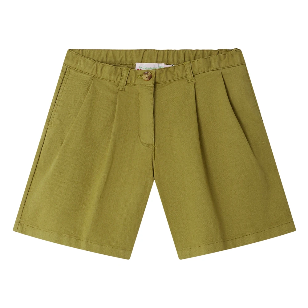Bonpoint Girls Green Shorts, 4 Y, Cotton Shorts