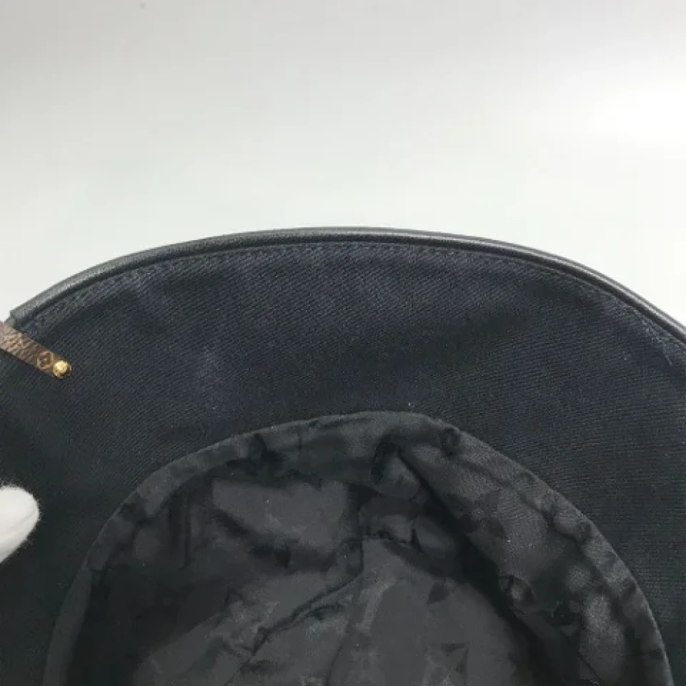 Louis Vuitton Vintage Pre-owned Cotton hats Black Dames