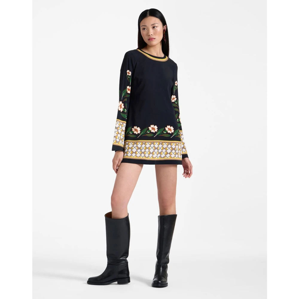 La DoubleJ Mini Supreme Swing Jurk Black Dames