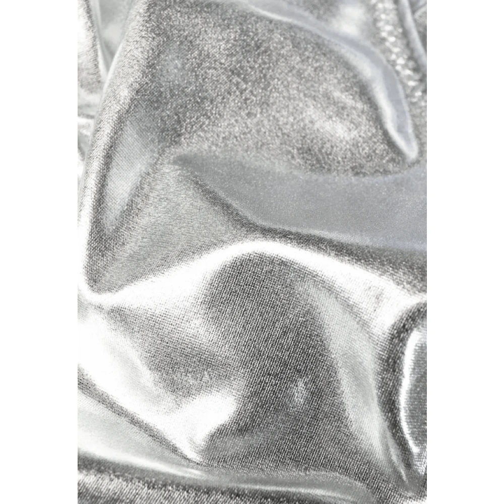 Dolce & Gabbana Zilverkleurig diep uitgesneden badpak Gray Dames