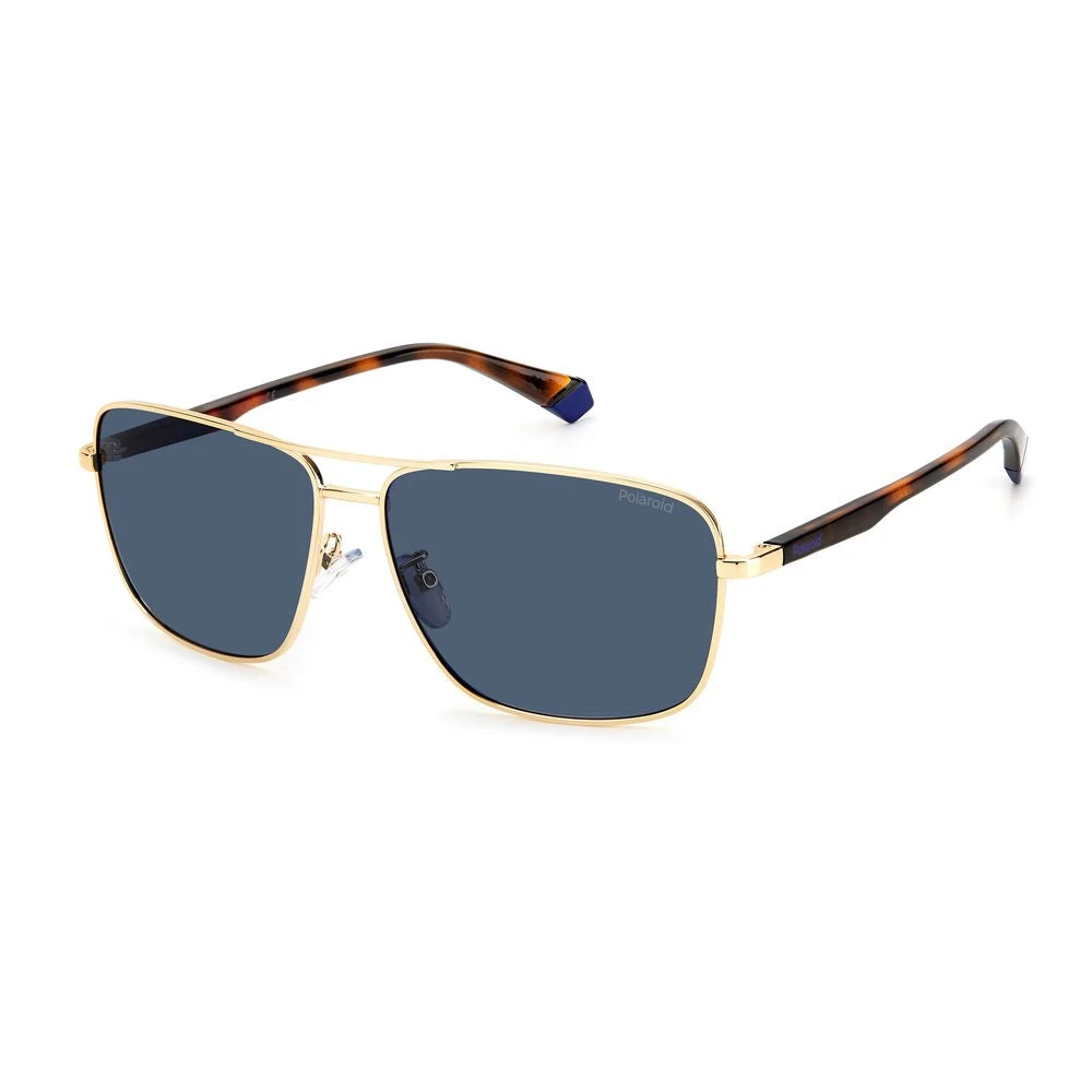 Polaroid Men's Golden/Blue Metal Sunglasses Style