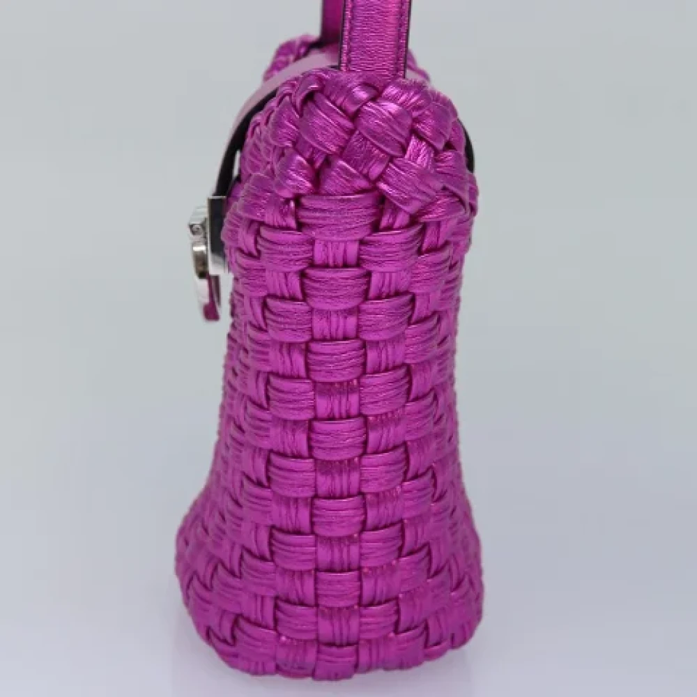 Salvatore Ferragamo Pre-owned Leather shoulder-bags Pink Dames
