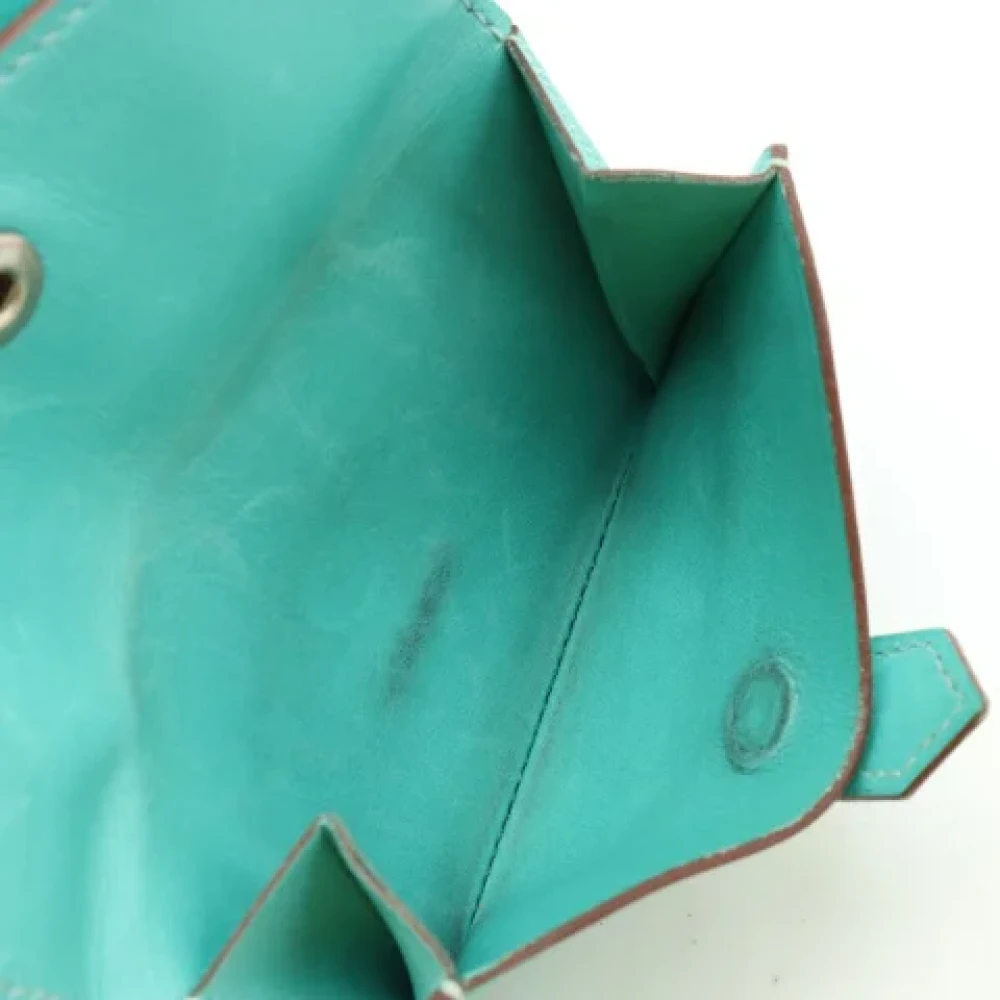 Hermès Vintage Pre-owned Leather wallets Green Dames