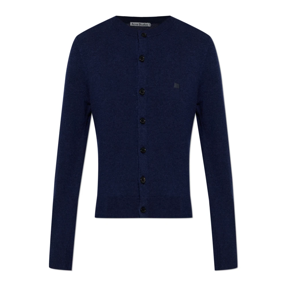 Acne Studios Mujer Azul - Cárdigan Ajustado - Lana De Yak - Knitwear - M