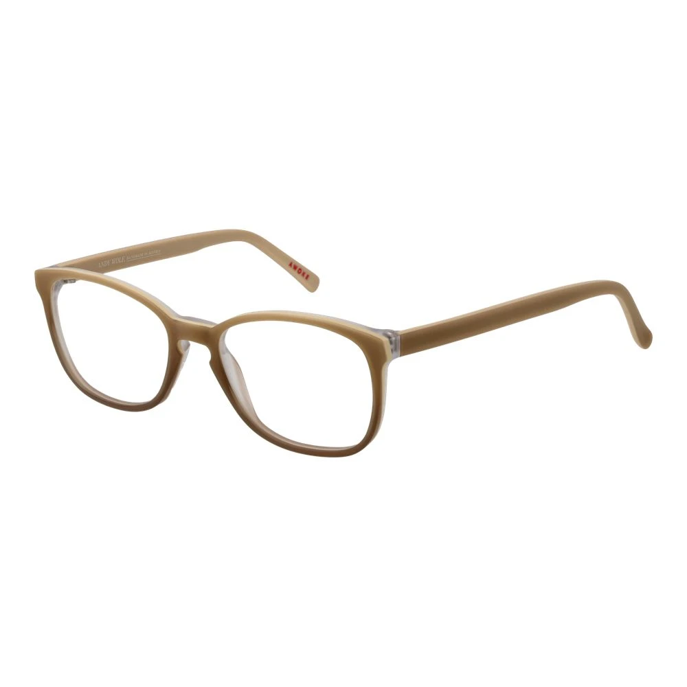 Andy Wolf Unisex Beige Optical Frames - Glasses - One Size- Accessories