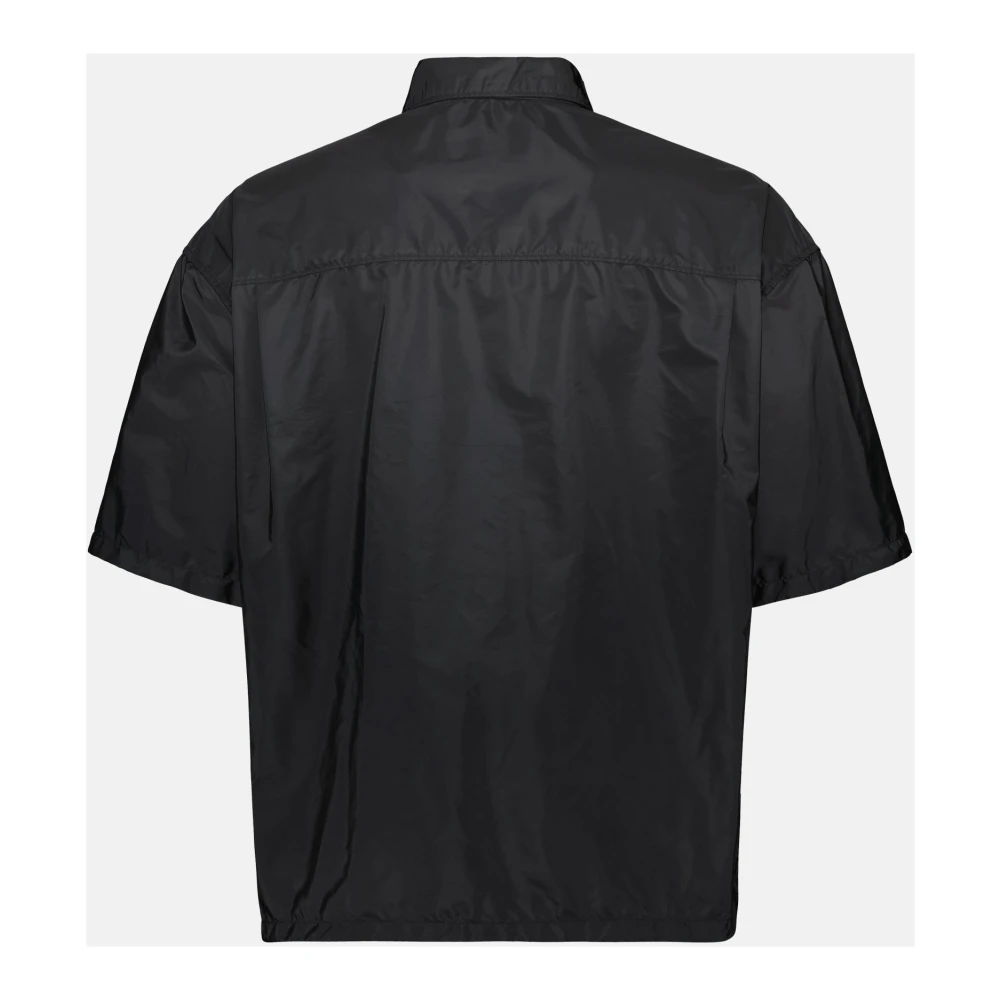 Prada Zwarte rits shirt Lente-Zomer 2025 Black Heren