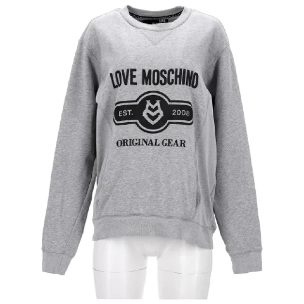 Moschino Pre-Owned Pre-owned Cotton outerwear Gray Dames