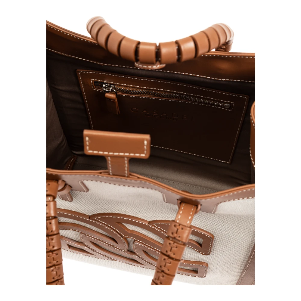 Casadei Beaurivage Mini shopper tas Beige Dames