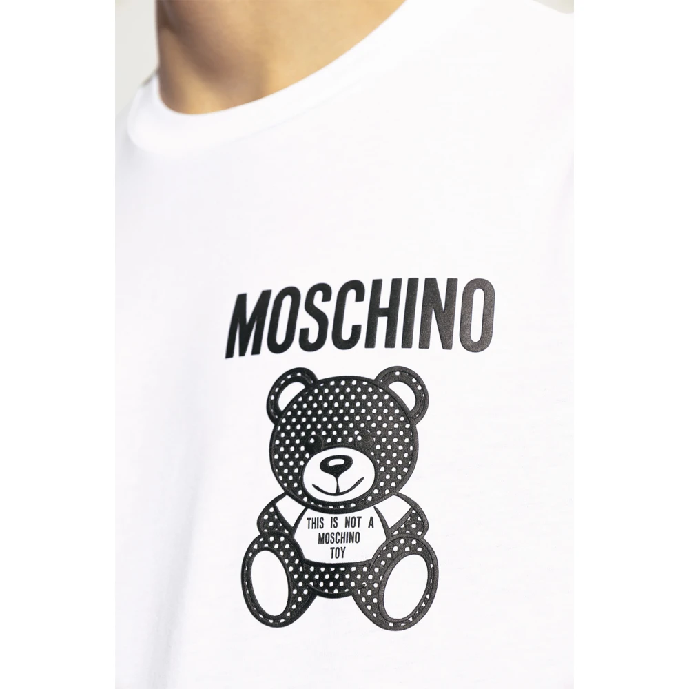 Moschino Stijlvolle T-shirts voor Mannen en Vrouwen White Heren