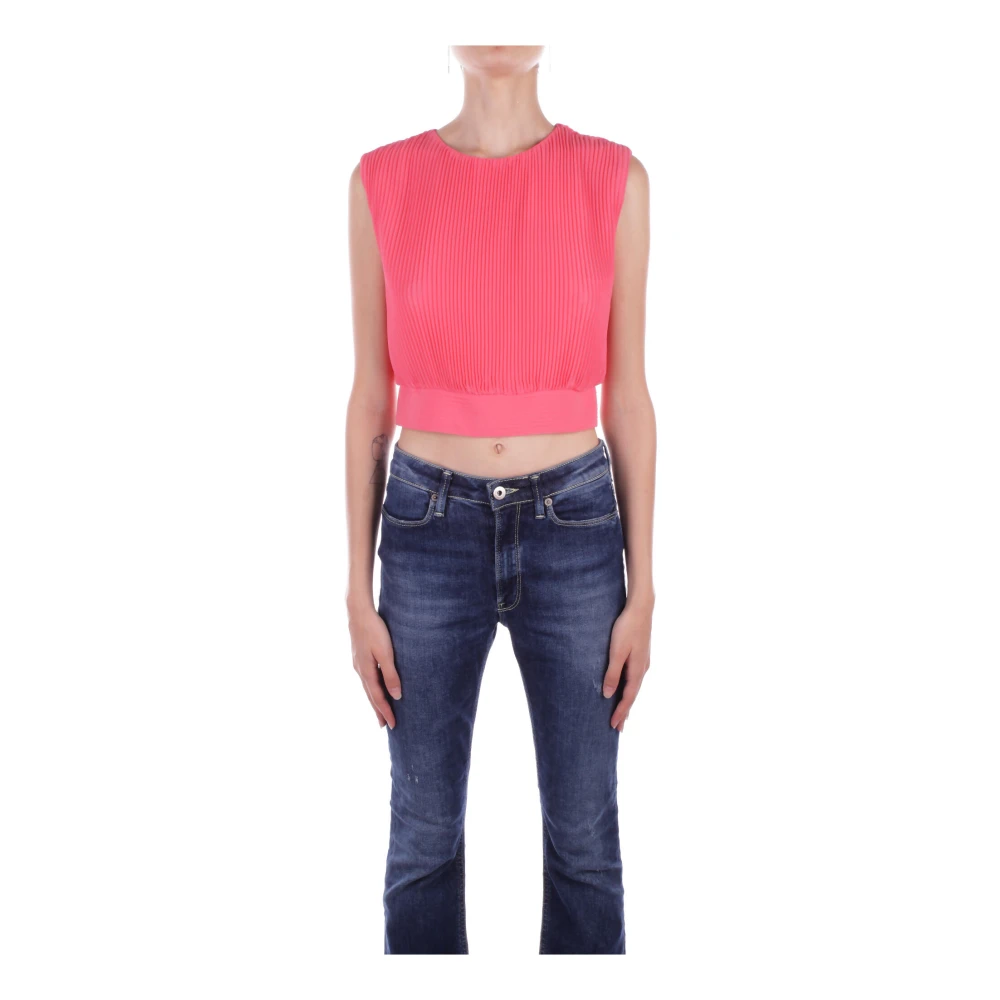 Liu Jo Fuchsia Button-Up Top Pink Dames