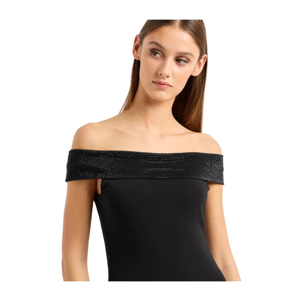 Emporio Armani Elegante Jurk voor Speciale Gelegenheden Black Dames