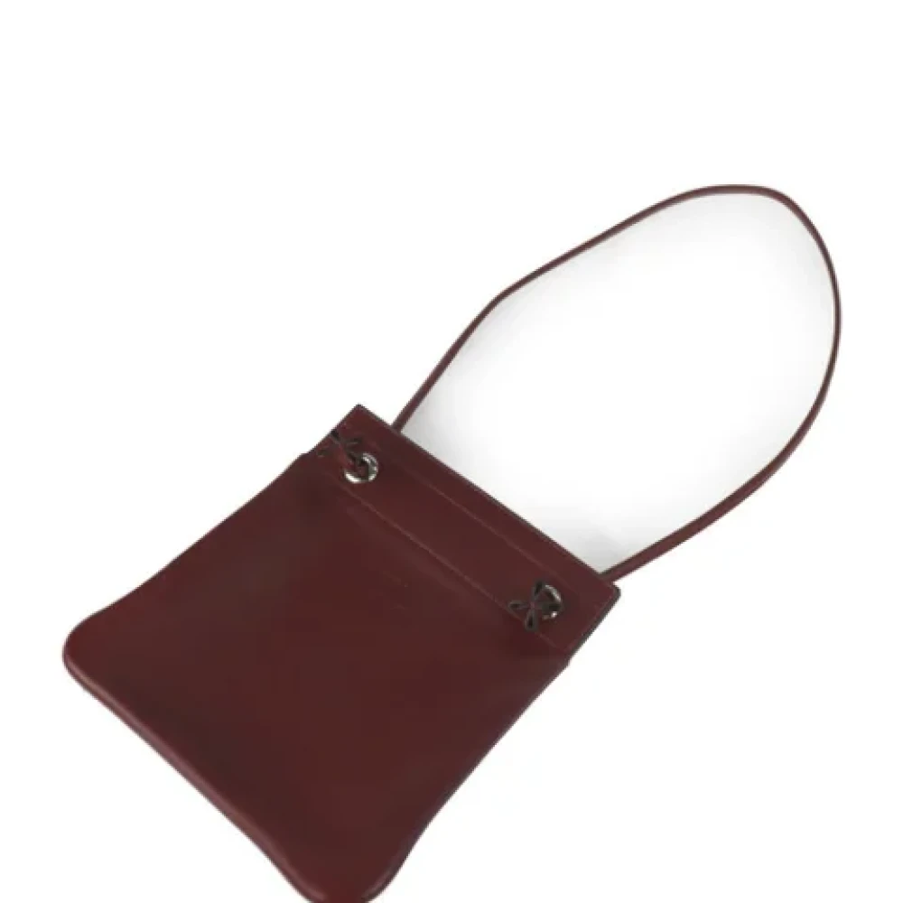 Hermès Vintage Pre-owned Fabric shoulder-bags Brown Dames