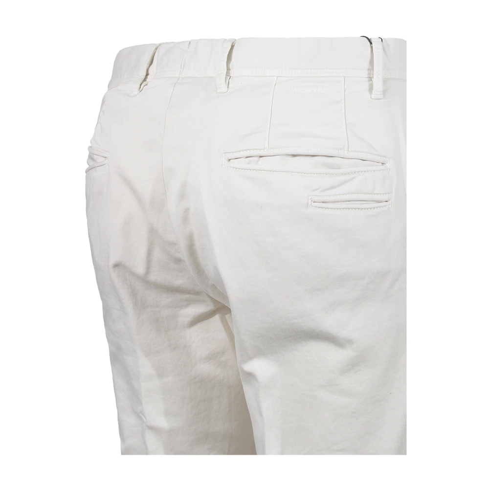 Incotex Witte katoenen broek gemaakt in Italië White Heren