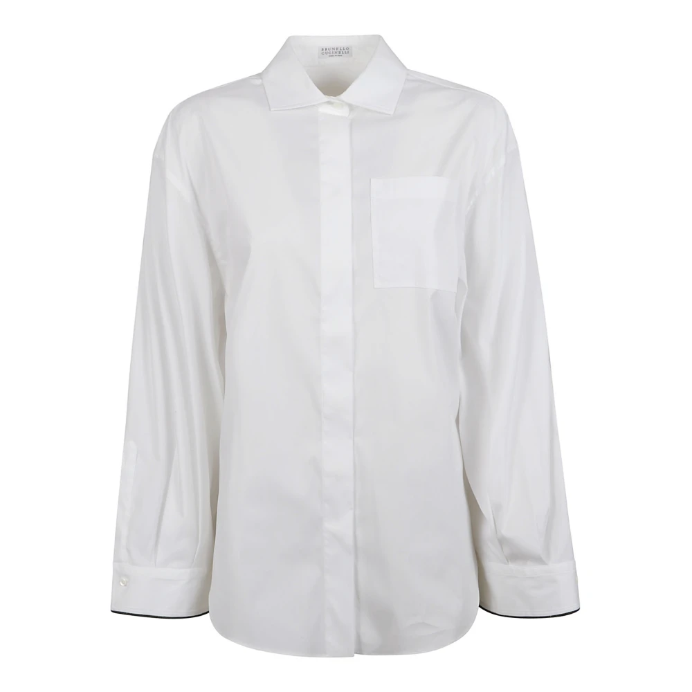 BRUNELLO CUCINELLI Witte Overhemden voor Mannen White Dames