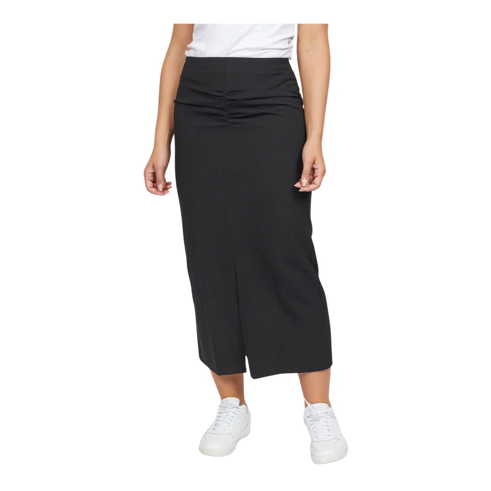 2-Biz Rok midi met bloemenprint Black Dames