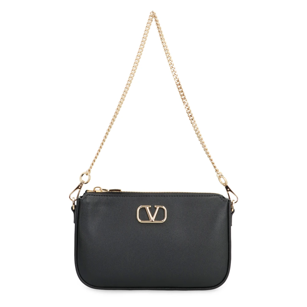 Valentino Handtekening Leren Crossbody Tas Black Dames