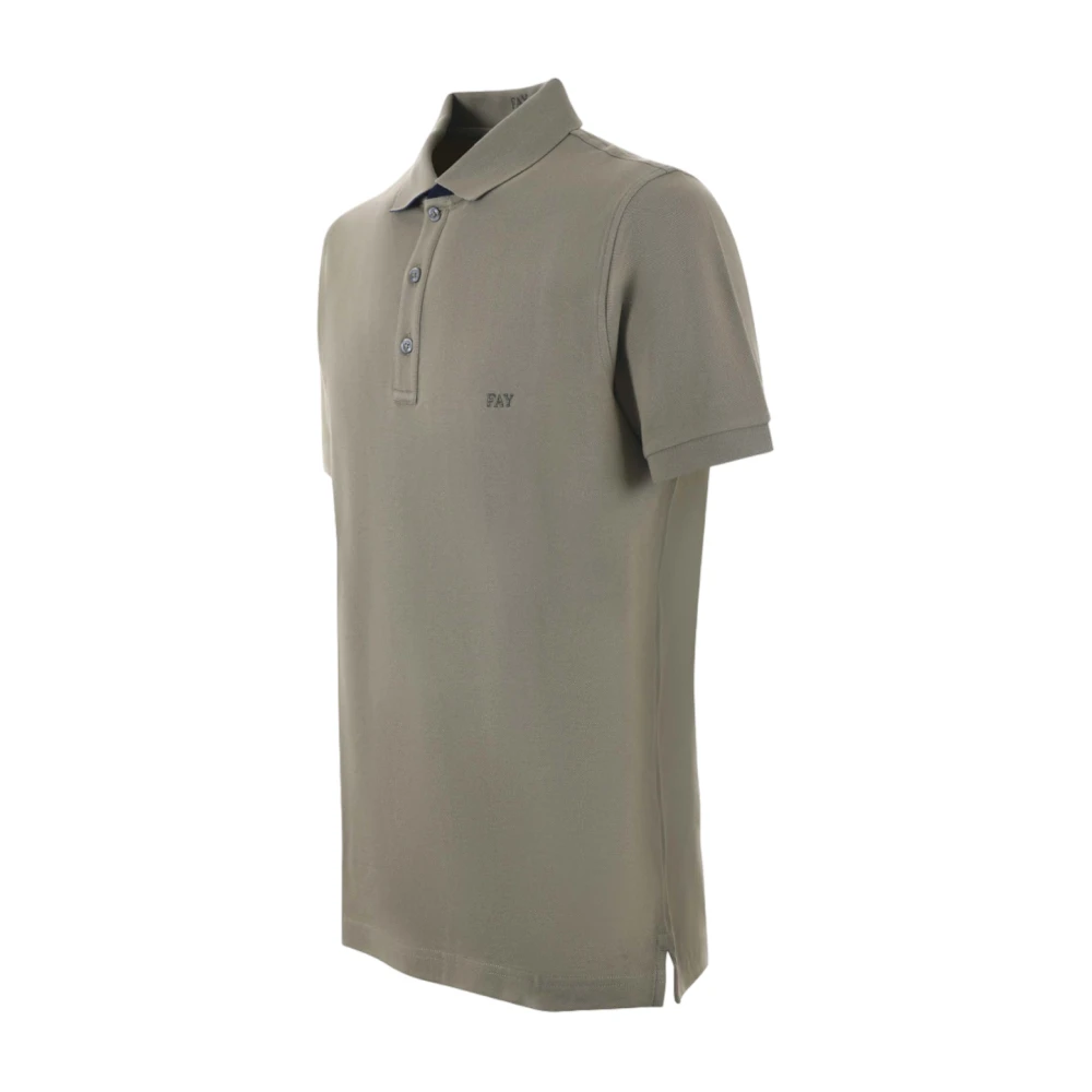 Fay Grijze T-shirts en Polos Gray Heren