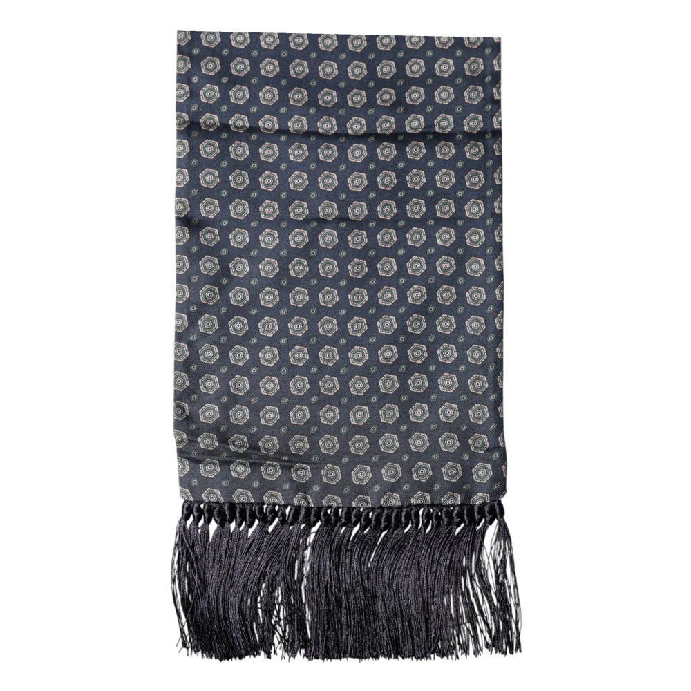 Dolce & Gabbana , Winter Scarves, Male, Blue, One Size, Lace Stole - Image 3