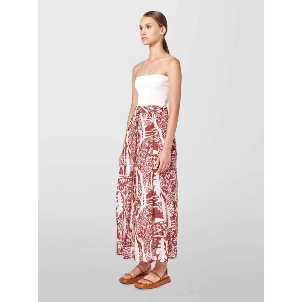 Alpha Studio Lange Rok Red Dames