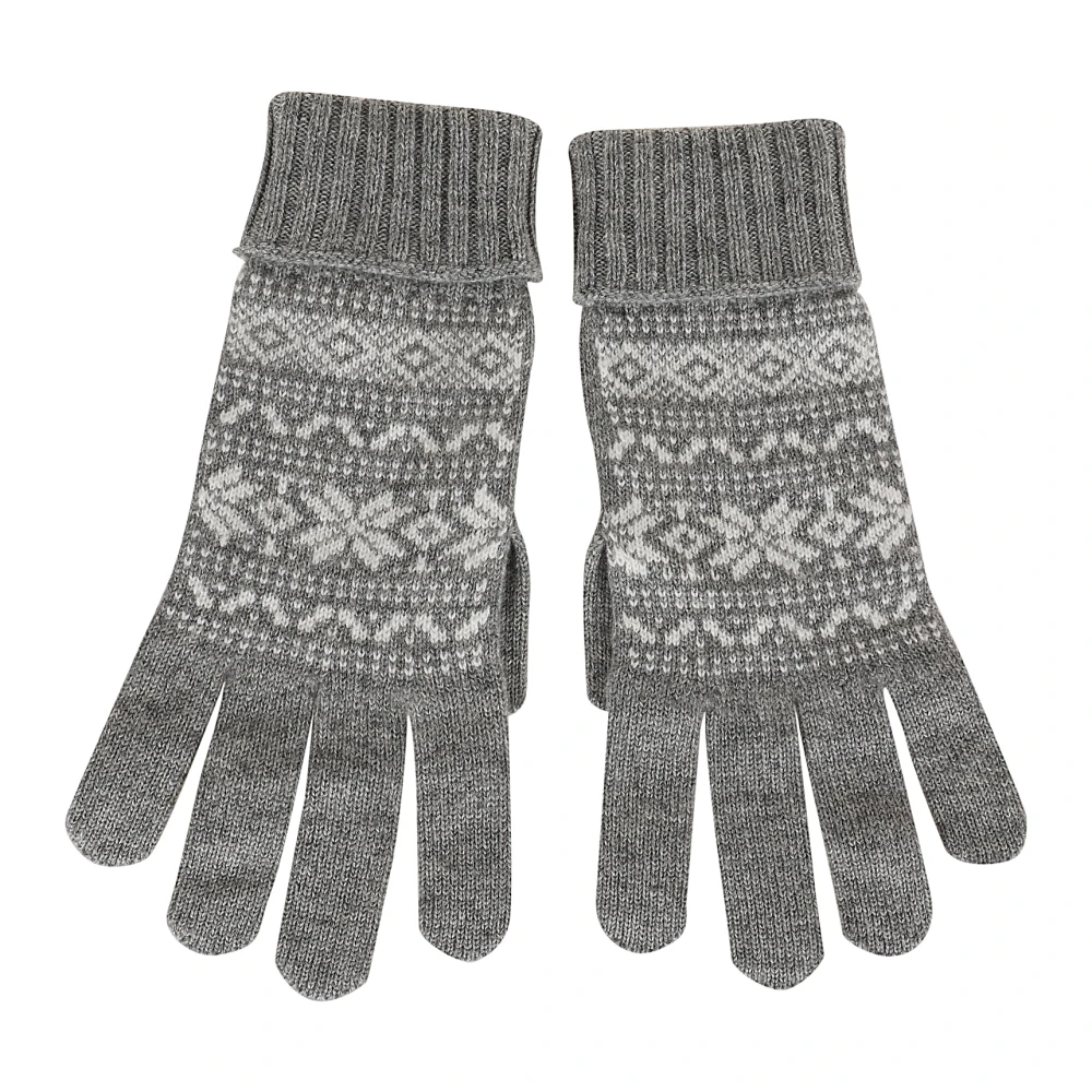 Eleventy Luxe Grijze Cashmere Handschoenen Aw24 Gray Heren