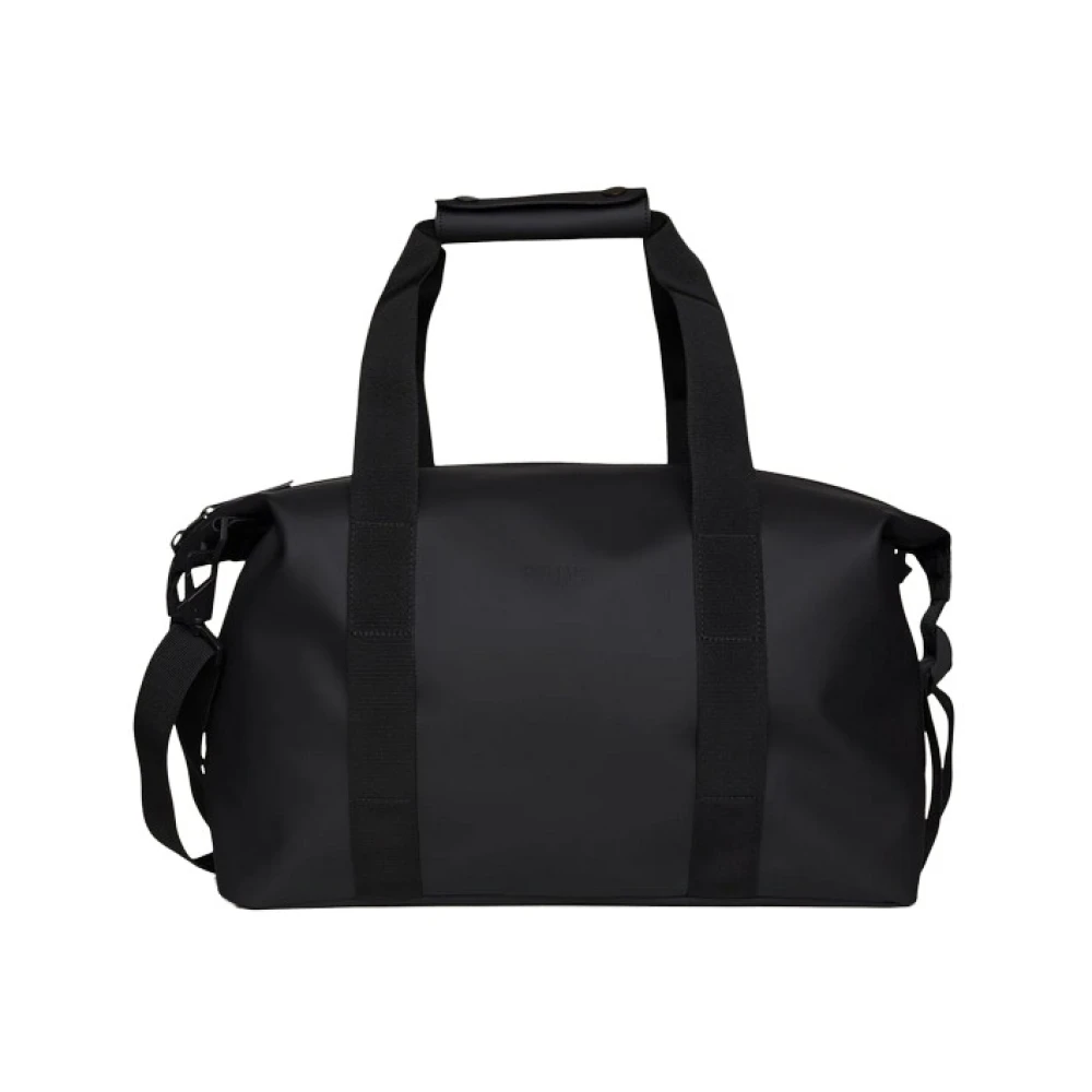 Rains Unisex Black Weekend Bags, One Size, Hilo Weekend Bag Small W3 Diverse