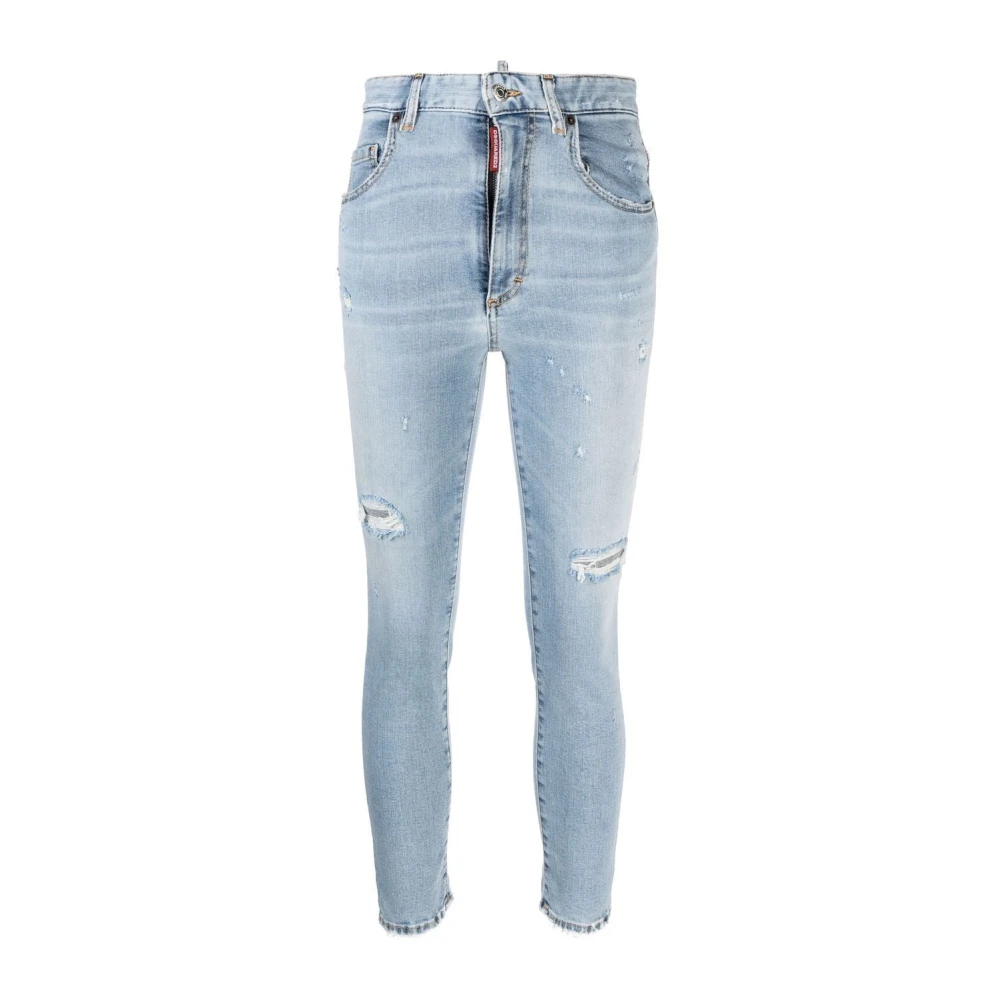 Dsquared2 Blauwe Skinny Jeans met 5 Zakken Blue Dames
