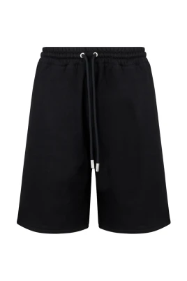Shorts i bomull med logobroderi