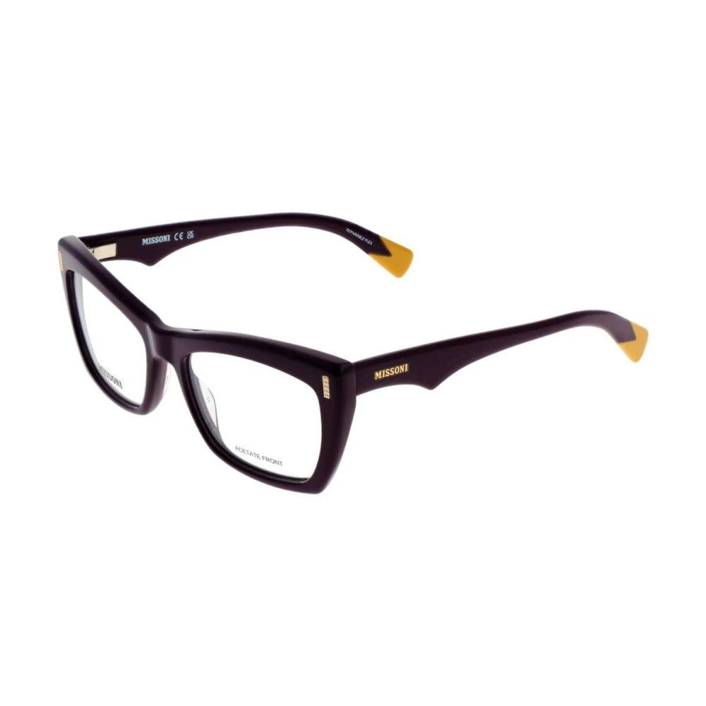 Missoni Women's Purple Glasses, One Size, Butterfly Optical Frames