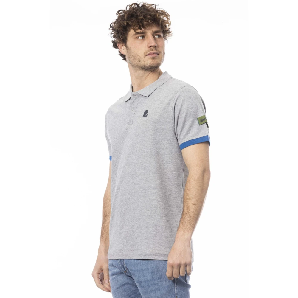 Invicta Polo shirt met korte mouwen en logo Gray Heren