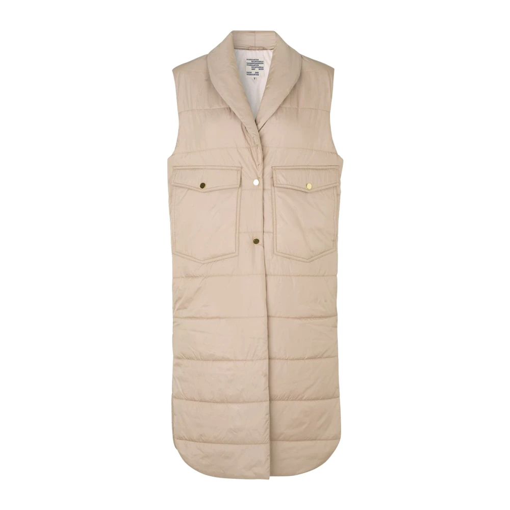 BAUM UND PFERDGARTEN Gewatteerd Taupe Vest Beige Dames