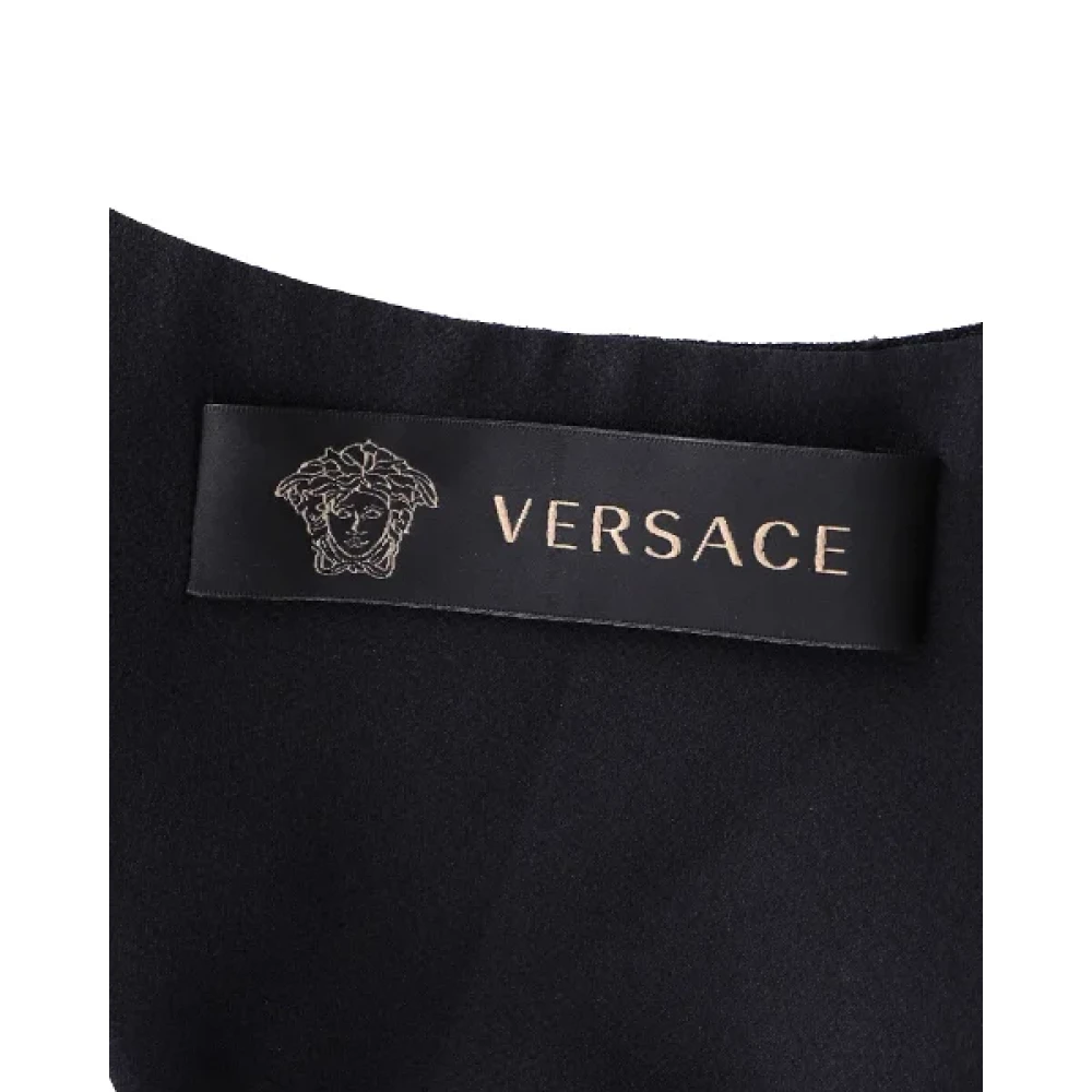 Versace Pre-owned Cotton dresses Black Dames