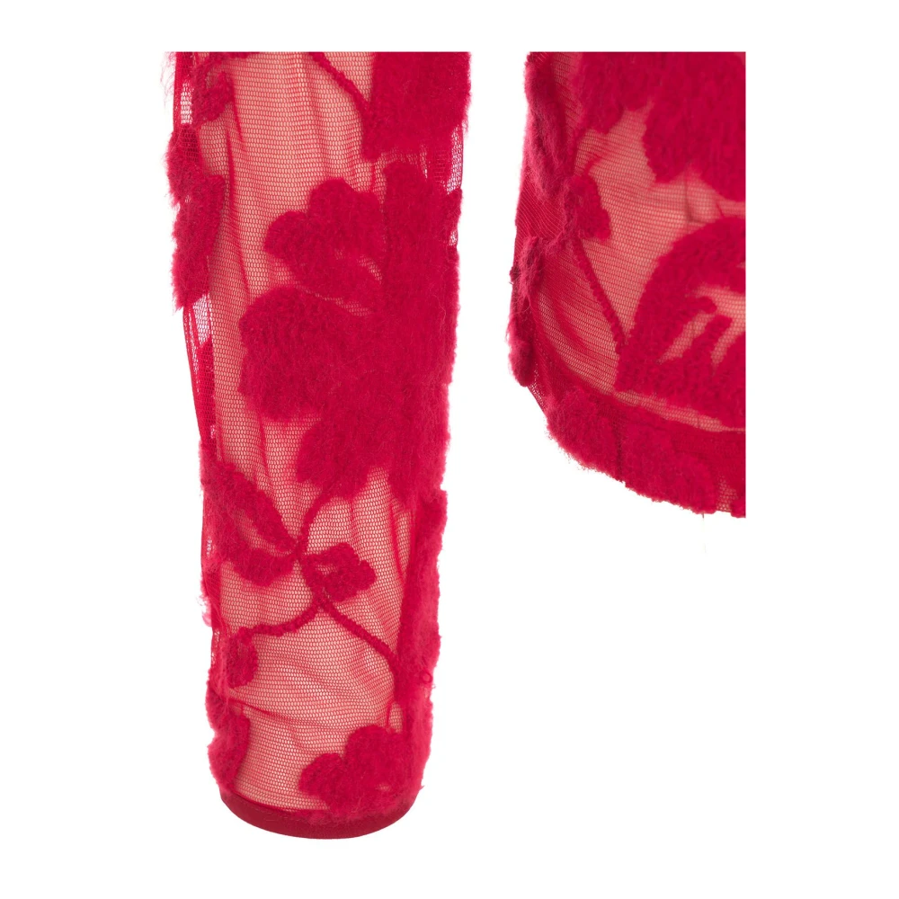 Dondup Bloemenborduurwerk Top Red Dames