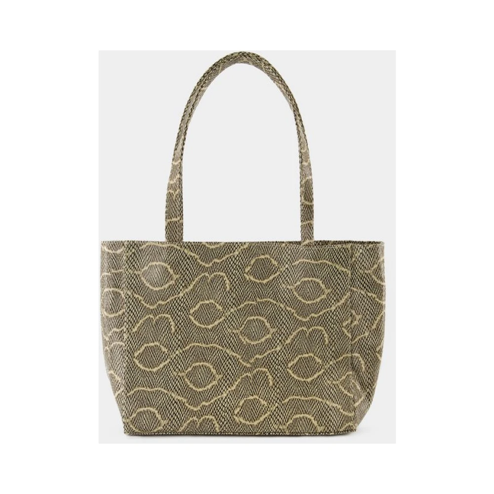 Chylak Python Print Shopper Tas Beige Dames