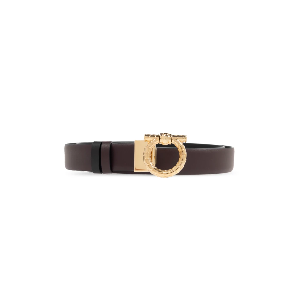 Salvatore Ferragamo Omkeerbare riem Brown Dames