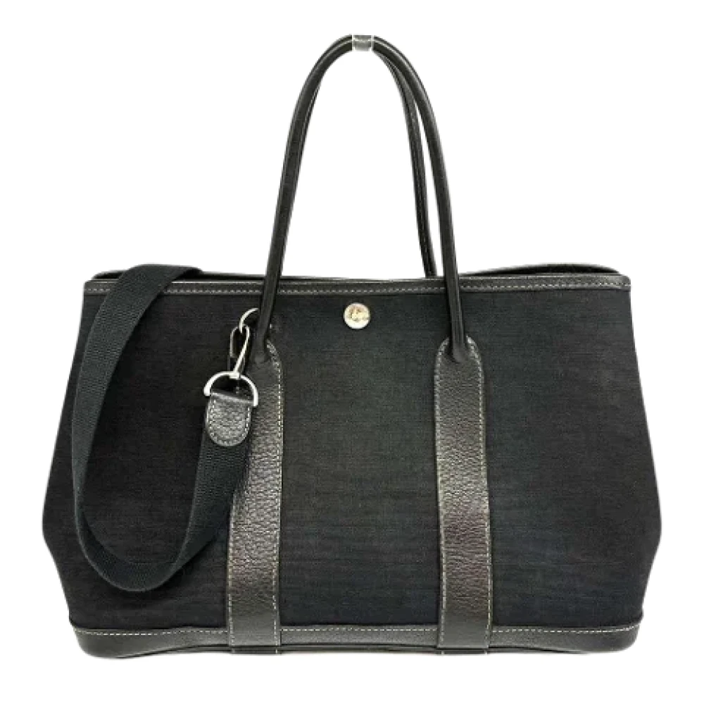 Hermès Vintage Pre-owned Canvas handbags Black Dames