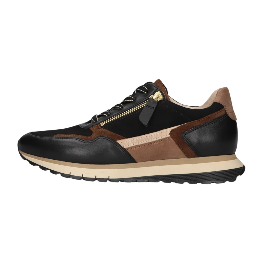 Gabor Bruine Low-Top Sneakers Dames Schoenen Veelkleurig Multicolor