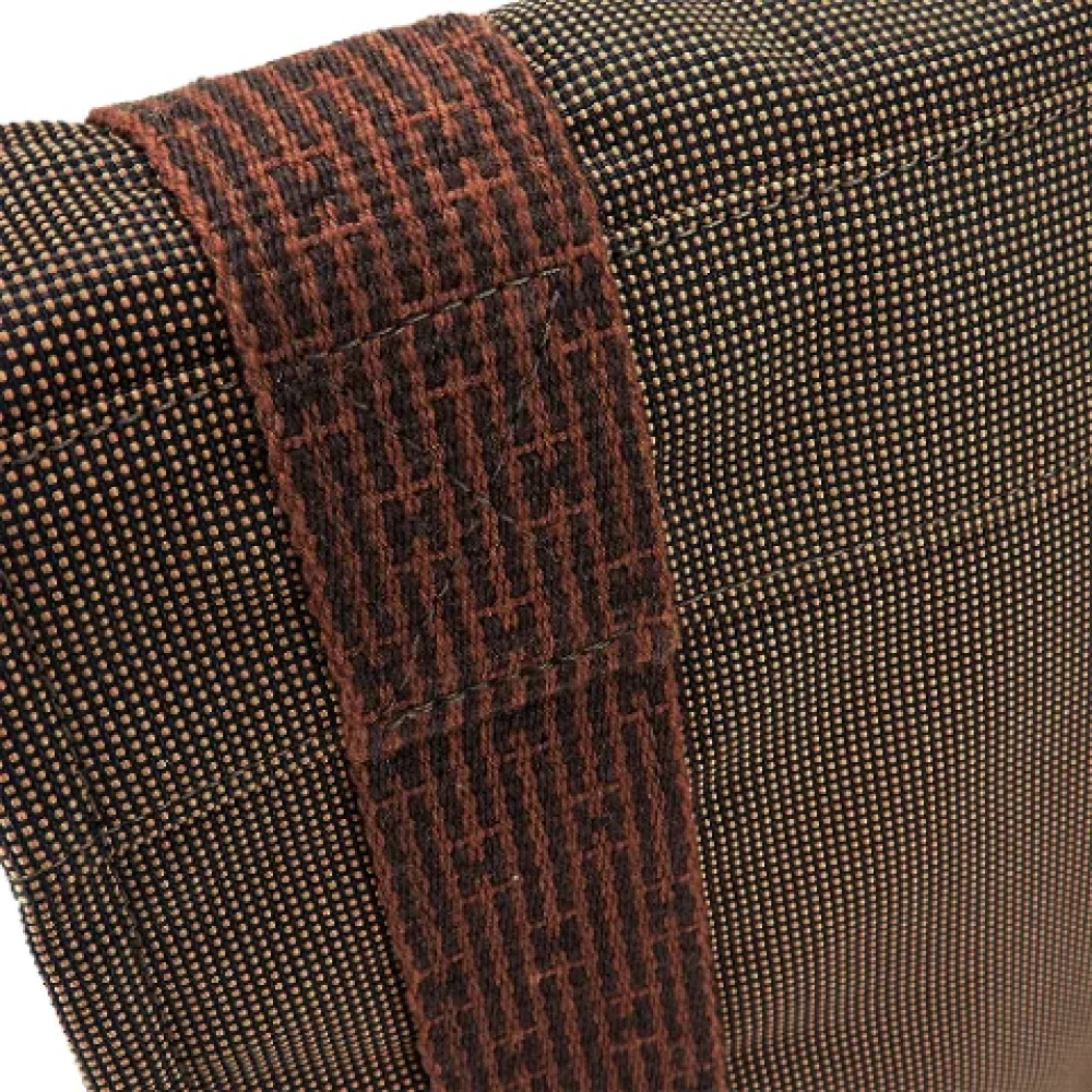 Hermès Vintage Pre-owned Canvas shoulder-bags Brown Dames