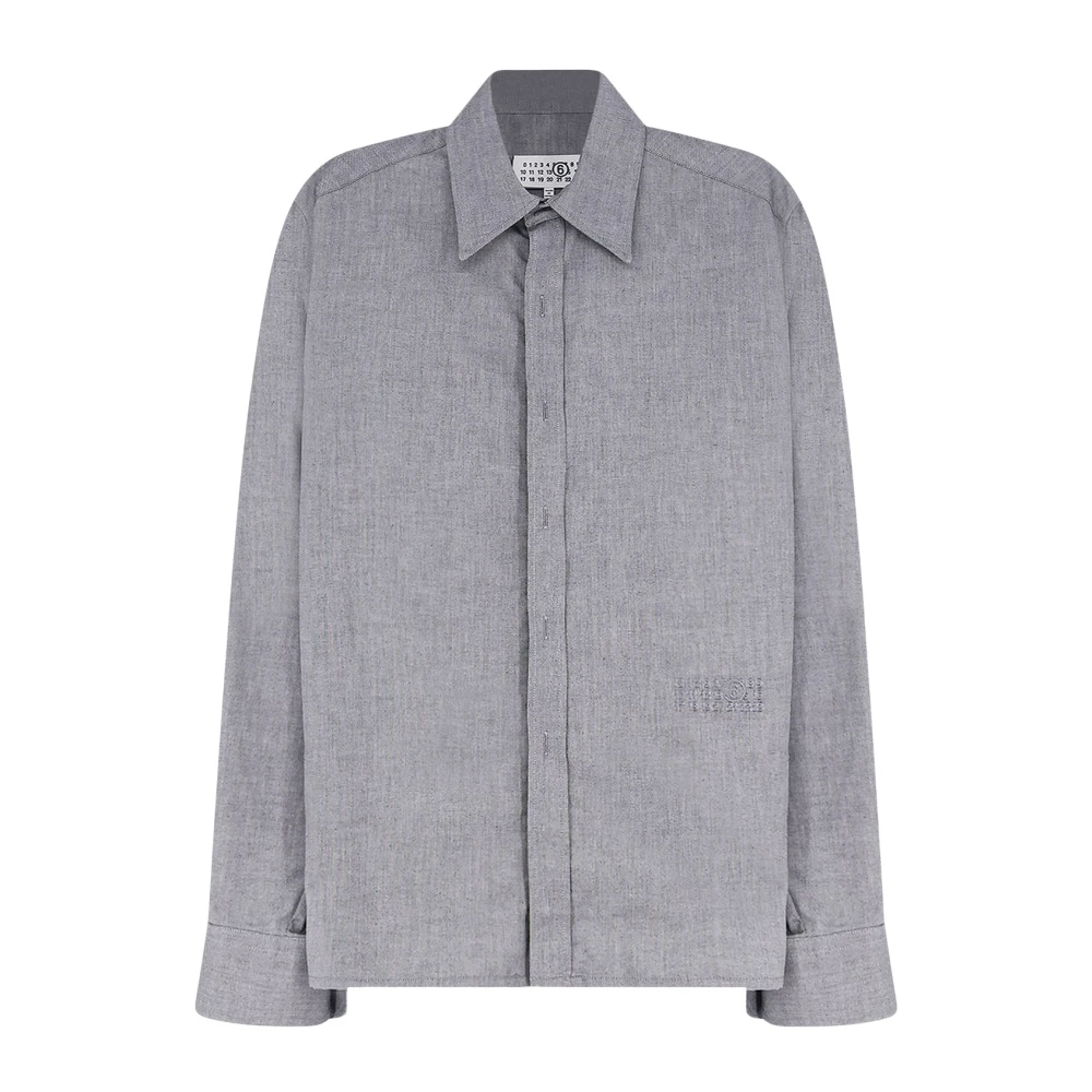 Mm6 Maison Margiela Shirts - Male - Casual Shirts - Gray - M - Shirts