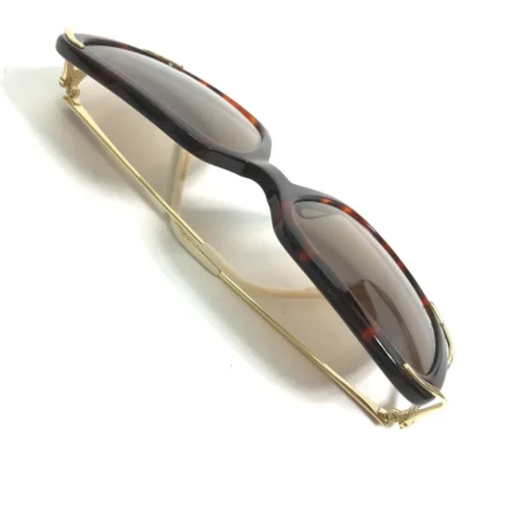 Gucci Vintage Pre-owned Fabric sunglasses Brown Dames