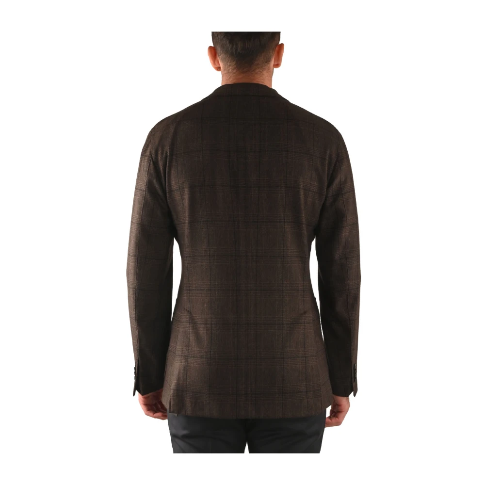 Boglioli Wollen herenjas voor de winter Brown Heren