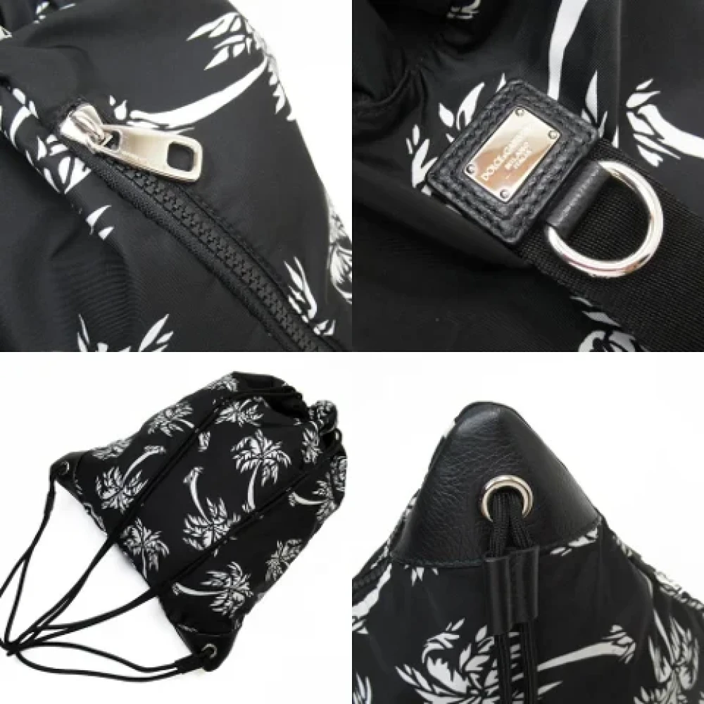 Dolce & Gabbana Pre-owned Nylon backpacks Black Unisex