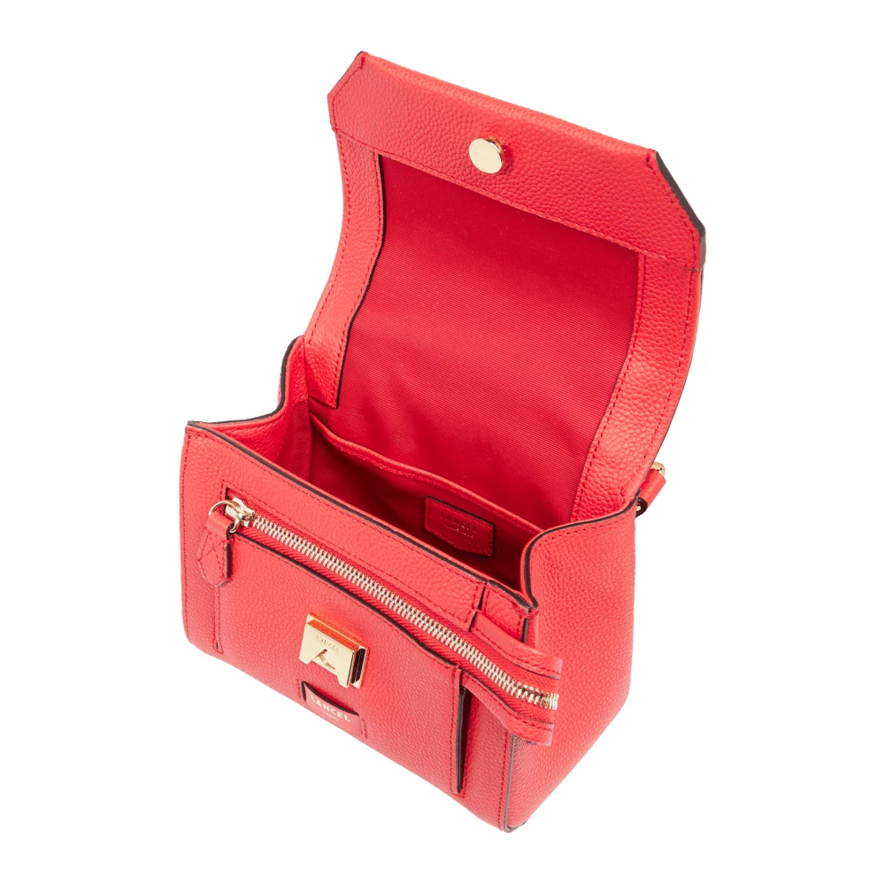 Lancel Rode Ninon Flap Crossbody Tas Red Dames