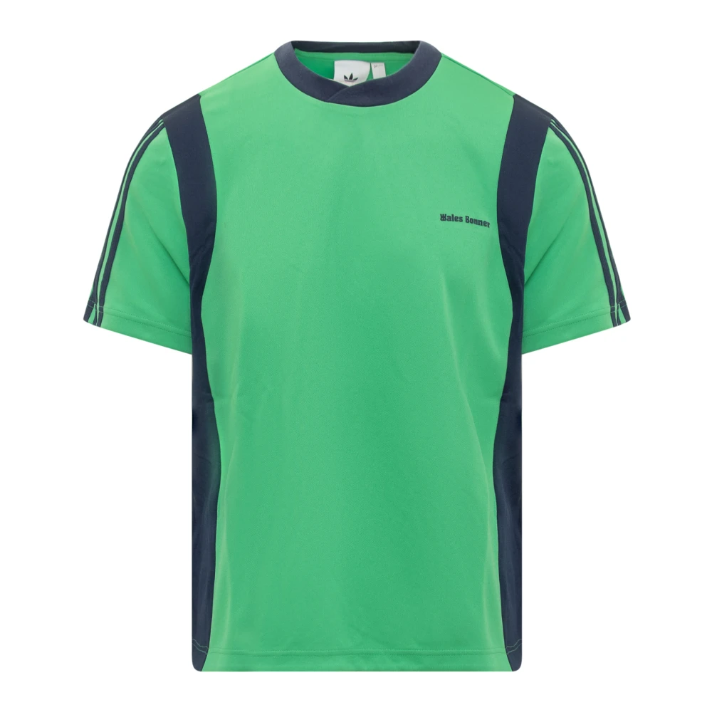 Adidas Originals Geborduurd Logo Kort T-shirt Green Heren