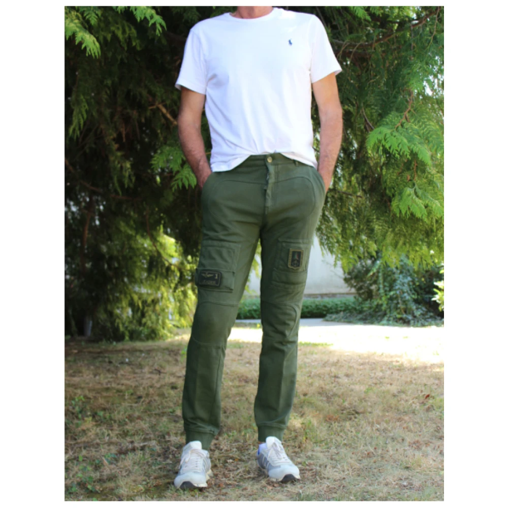 aeronautica militare Katoenen Anti-G Joggingbroek Green Heren